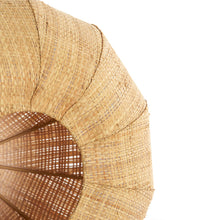 Cargar imagen en el visor de la galería, Lampara colgante rafia natural  Ø40x19 cm E27- LLLC0600
