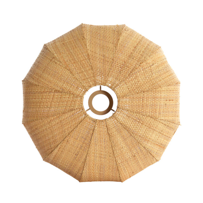 Lampara colgante rafia natural  Ø40x19 cm E27- LLLC0600
