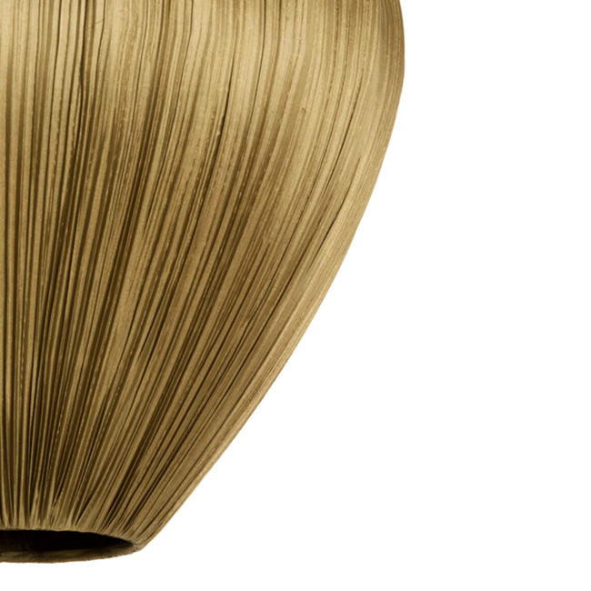 Lámpara colgante textil café bronce Ø36x44 cm E27 - LLLC0591