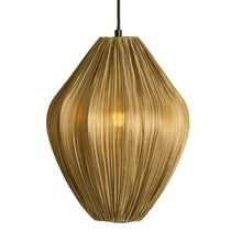 Cargar imagen en el visor de la galería, Lámpara colgante textil café bronce Ø31x38 cm  E27- LLLC0601
