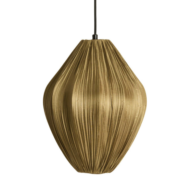 Lámpara colgante textil café bronce Ø31x38 cm  E27- LLLC0601