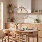 Lámpara colgante metal beige mate Ø56x55 cm  E27 - LLLC0603