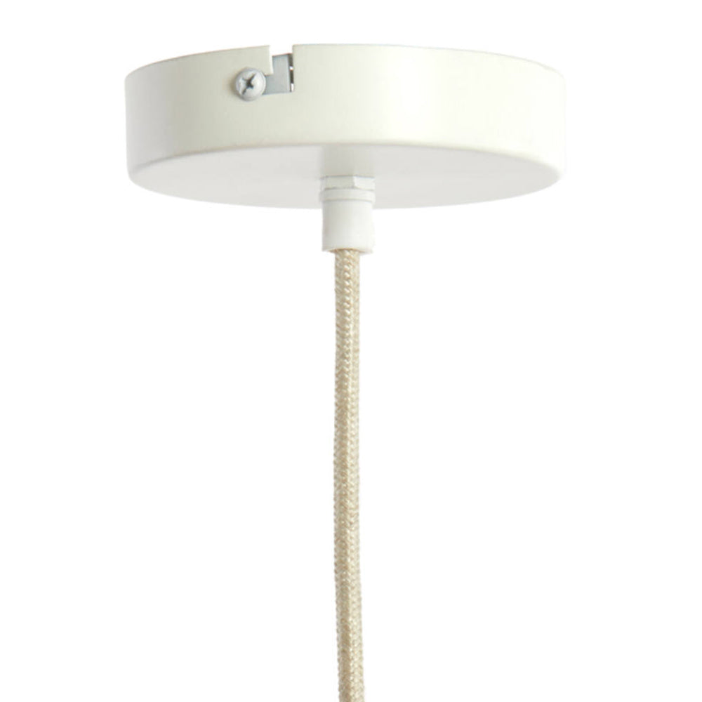 Lámpara colgante lino crema Ø49x36 cm E27 - LLLC0604