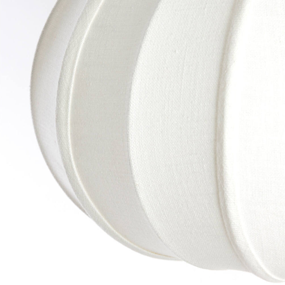 Lámpara colgante lino crema Ø49x36 cm E27 - LLLC0604