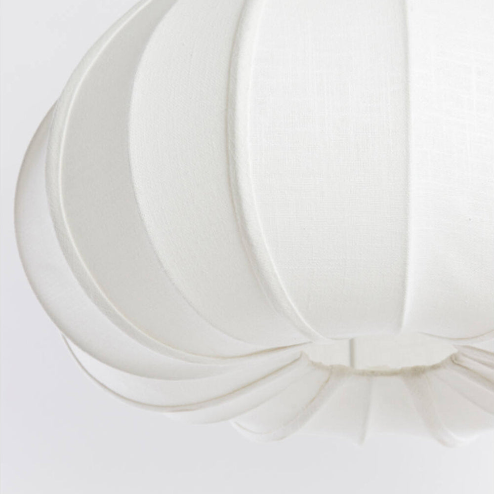 Lámpara colgante lino crema Ø49x36 cm E27 - LLLC0604