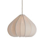 Lámpara colgante lino crema Ø49x36 cm E27 - LLLC0604