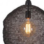 Lámpara colgante metal negro brillante  Ø45x60 cm E27 - LLLC0605