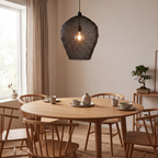 Lámpara colgante metal negro brillante  Ø45x60 cm E27 - LLLC0605