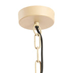 Lámpara colgante madera cuentas natural  Ø31x39 cm E27 - LLLC0606