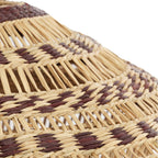 Lámpara colgante ratán natural detalles en café Ø64x26 cm E27 - LLLC0612