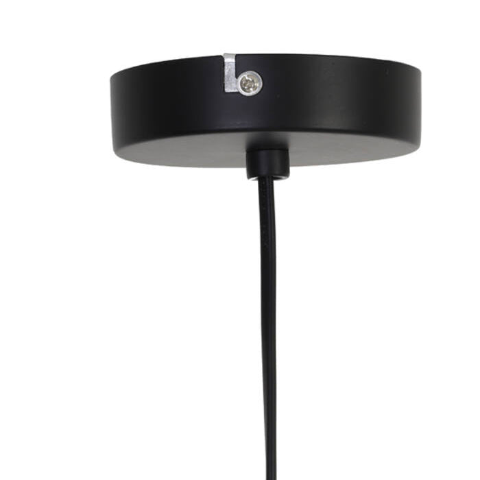 Lámpara colgante metal negro mate Ø27x29.5 cm E27 - LLLC0615
