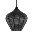 Lámpara colgante metal negro mate Ø27x29.5 cm E27 - LLLC0615