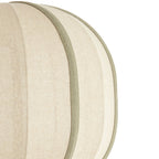 Lampara colgante textil natural detalles verde olivo Ø40x30 cm  E27- LLLC0621