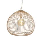 Lámpara colgante metal beige mate Ø45x45 cm  E27 - LLLC0625