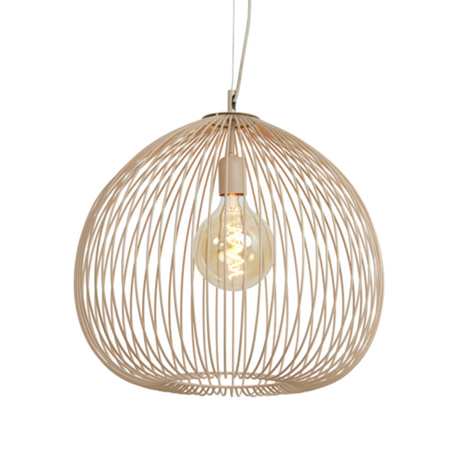 Lámpara colgante metal beige mate Ø45x45 cm  E27 - LLLC0625