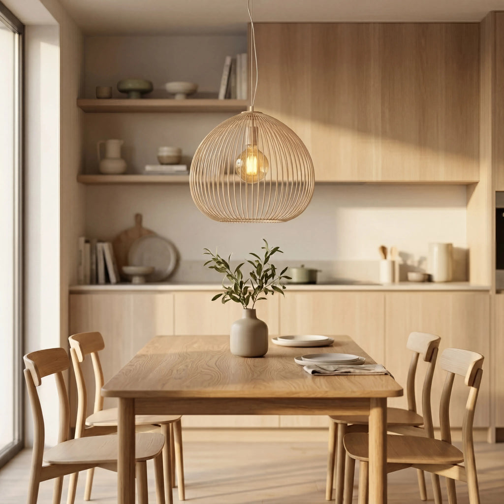 Lámpara colgante metal beige mate Ø45x45 cm  E27 - LLLC0625
