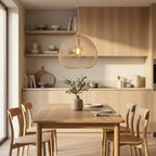 Lámpara colgante metal beige mate Ø45x45 cm  E27 - LLLC0625