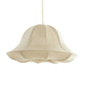 Lámpara colgante textil beige Ø40 cm E27 - LLLC0626