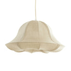 Lámpara colgante textil beige Ø40 cm E27 - LLLC0626