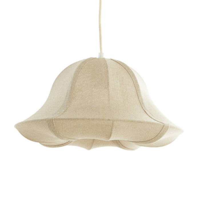 Lámpara colgante textil beige Ø40 cm E27 - LLLC0626