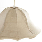 Lámpara colgante textil beige Ø40 cm E27 - LLLC0626