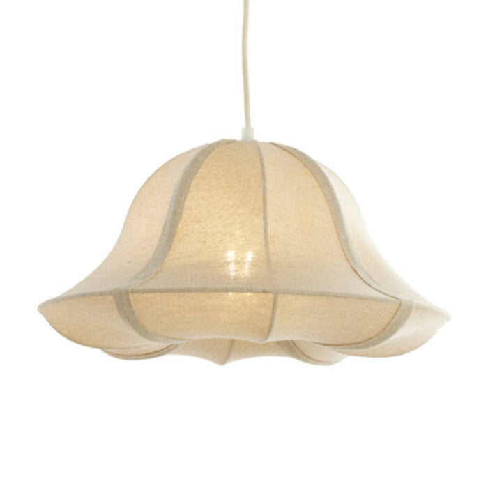 Lámpara colgante textil beige Ø40 cm E27 - LLLC0626