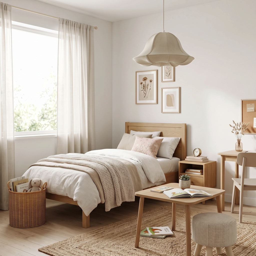 Lámpara colgante textil beige Ø40 cm E27 - LLLC0626