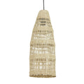 Lámpara colgante fibra vegetal natural tejida Ø20x52 cm E27 - LLLC0627