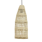Lámpara colgante fibra vegetal natural tejida Ø20x52 cm E27 - LLLC0627