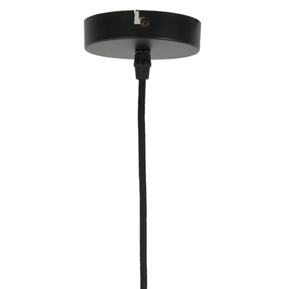 Lámpara colgante fibra vegetal natural tejida Ø20x52 cm E27 - LLLC0627