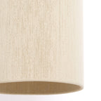 Lámpara colgante metal estampado madera natural cuerda crema Ø22x41,5 cm E27 - LLLC0632