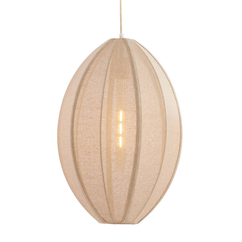 Lámpara colgante yute natural Ø38x51 cm E27 - LLLC0633