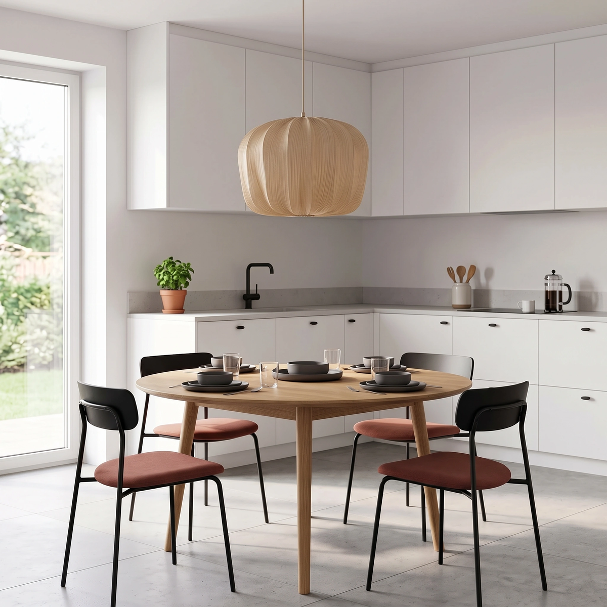 Lámpara colgante beige Ø50x37,5 cm E27- LLLC0651
