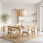 Lámpara colgante beige Ø60x45cm E27 - LLLC0652