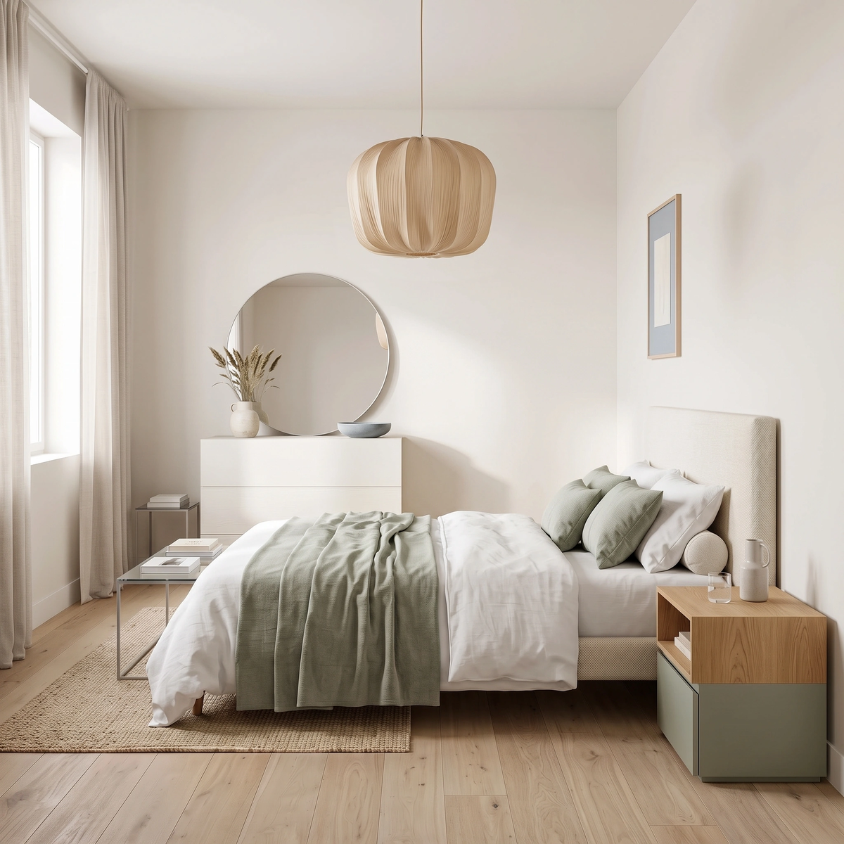 Lámpara colgante beige Ø60x45cm E27 - LLLC0652