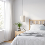 Lámpara colgante textil blanco crema Ø20x25 cm E27 - LLLC0653