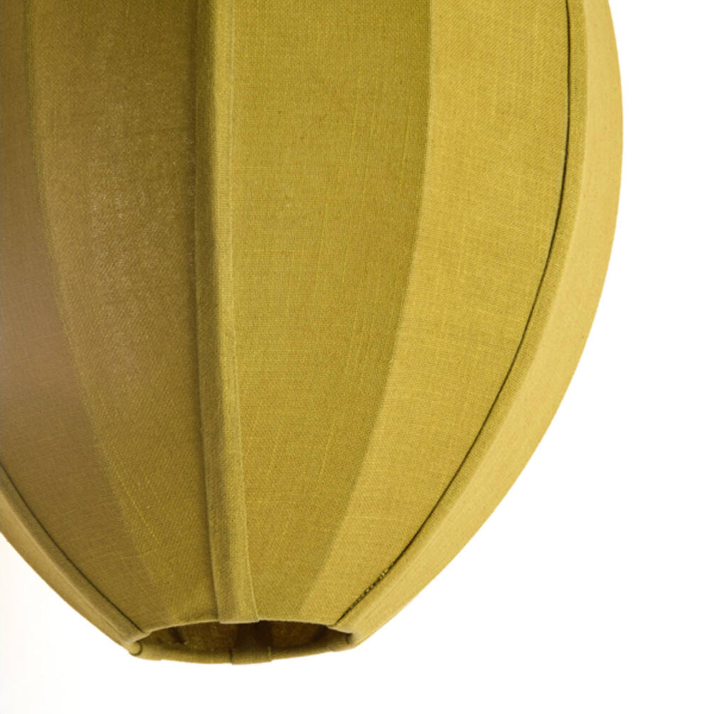 Lámpara colgante textil verde oliva Ø38x51 cm E27- LLLC0660