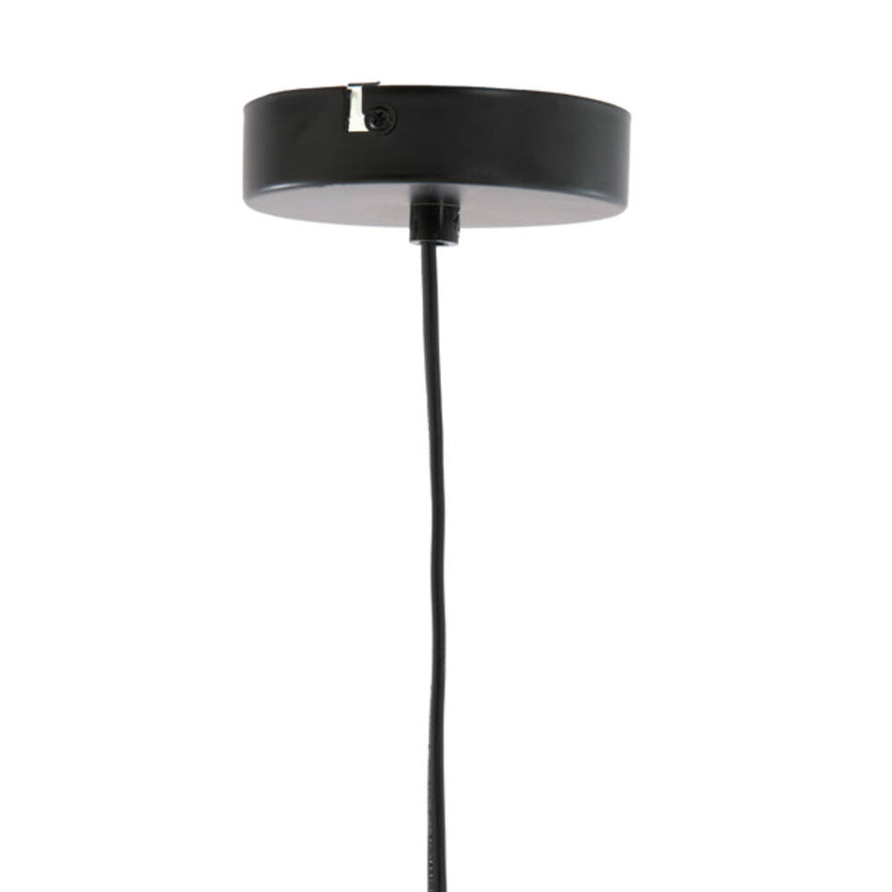 Lámpara colgante ratán café gris Ø41x39 cm E27 - LLLC0661