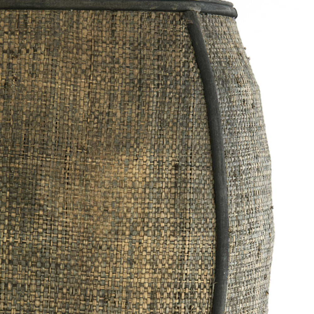 Lámpara colgante ratán café-gris Ø38,5x55 cm E27 - LLLC0662