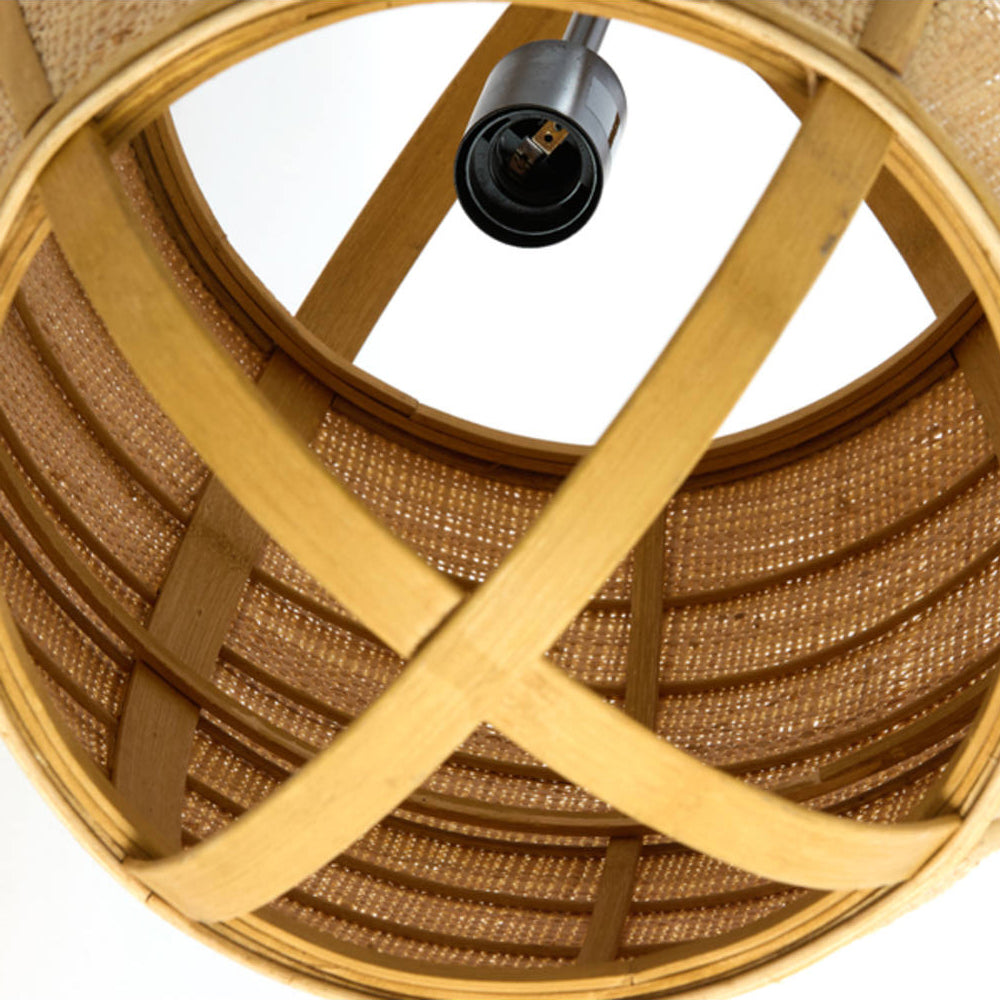 Lámpara colgante ratán natural Ø38,5x55 cm E27 - LLLC0663