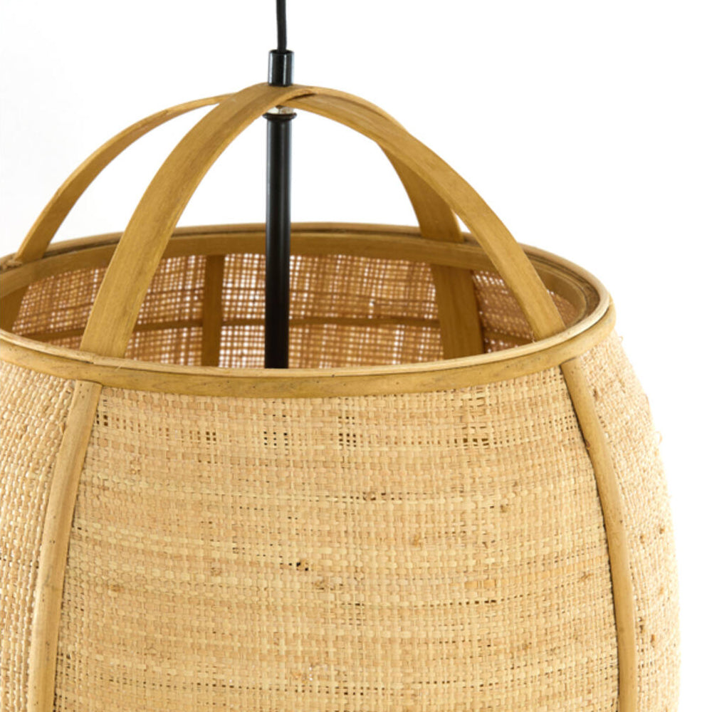 Lámpara colgante ratán natural Ø38,5x55 cm E27 - LLLC0663