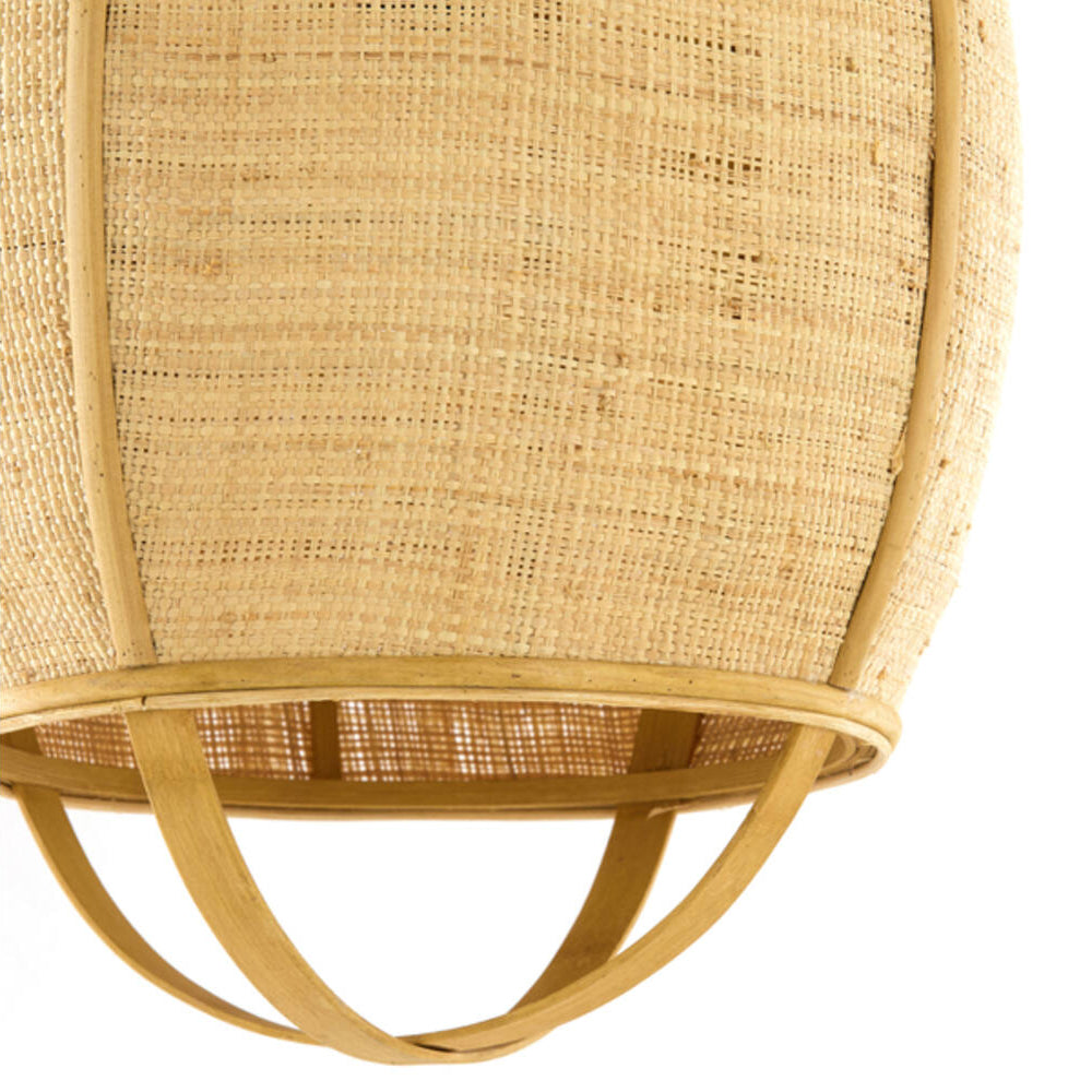 Lámpara colgante ratán natural Ø38,5x55 cm E27 - LLLC0663