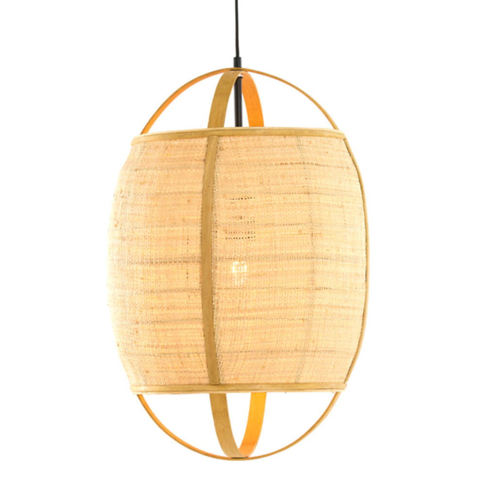 Lámpara colgante ratán natural Ø38,5x55 cm E27 - LLLC0663