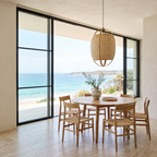 Lámpara colgante ratán natural Ø38,5x55 cm E27 - LLLC0663