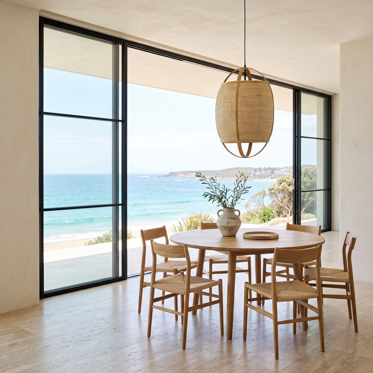 Lámpara colgante ratán natural Ø38,5x55 cm E27 - LLLC0663