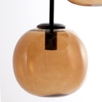 Lámpara colgante vidrio ámbar 120x18x120 cm 10L E14- LLLC0664