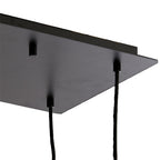 Lámpara colgante vidrio ámbar 120x18x120 cm 10L E14- LLLC0664