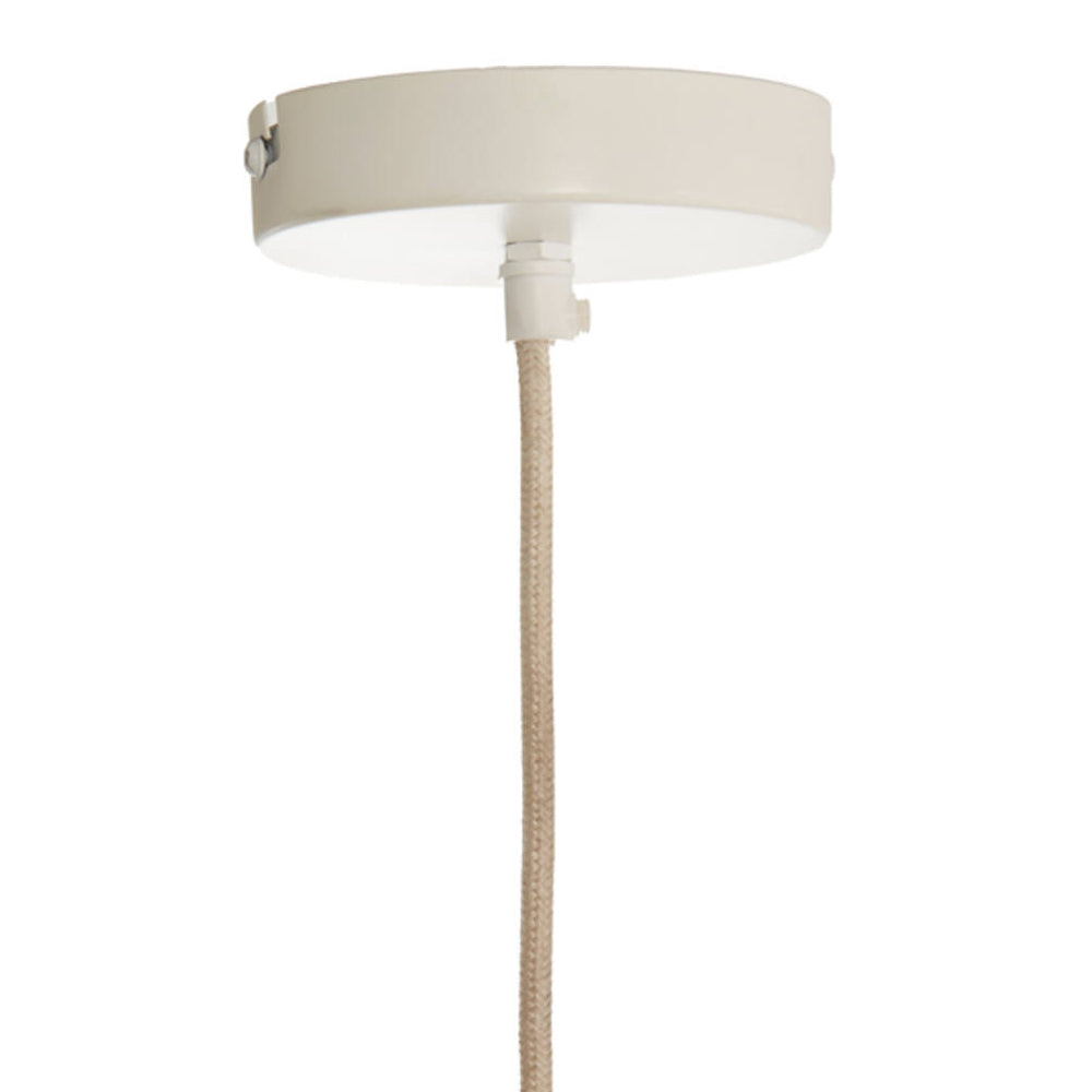 Lámpara colgante textil crema Ø49,5x38 cm - LLLC0668