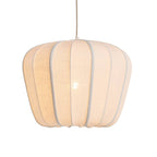 Lámpara colgante textil crema Ø49,5x38 cm - LLLC0668