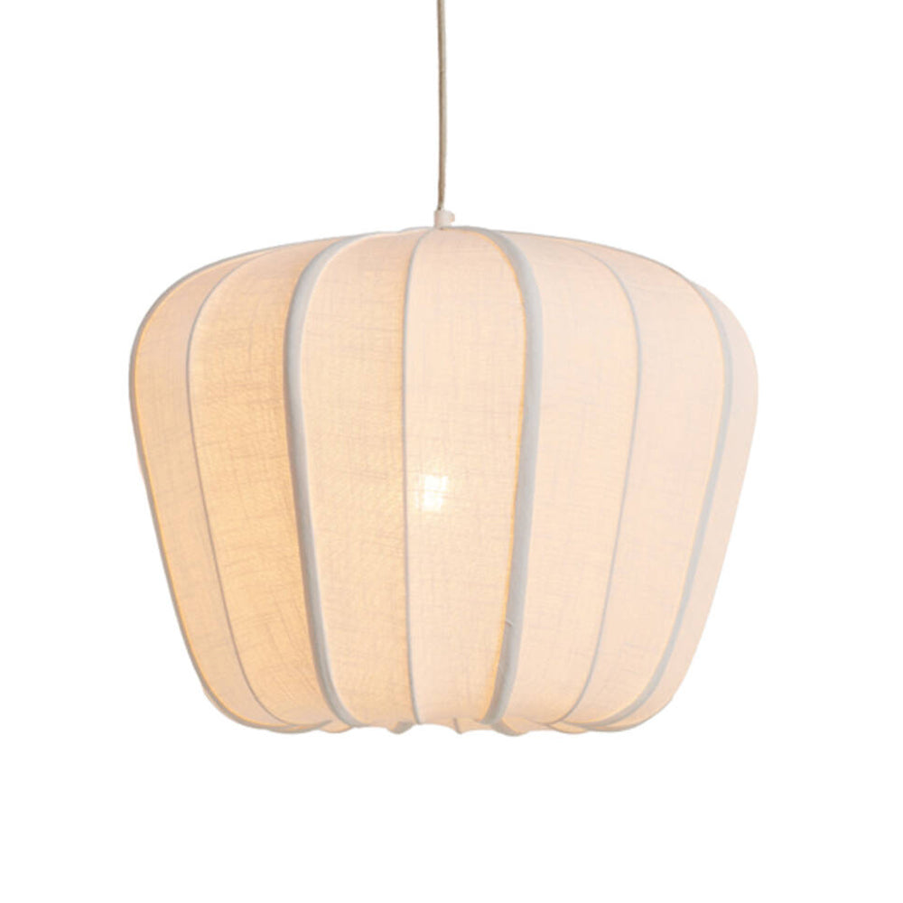 Lámpara colgante textil crema Ø49,5x38 cm - LLLC0668